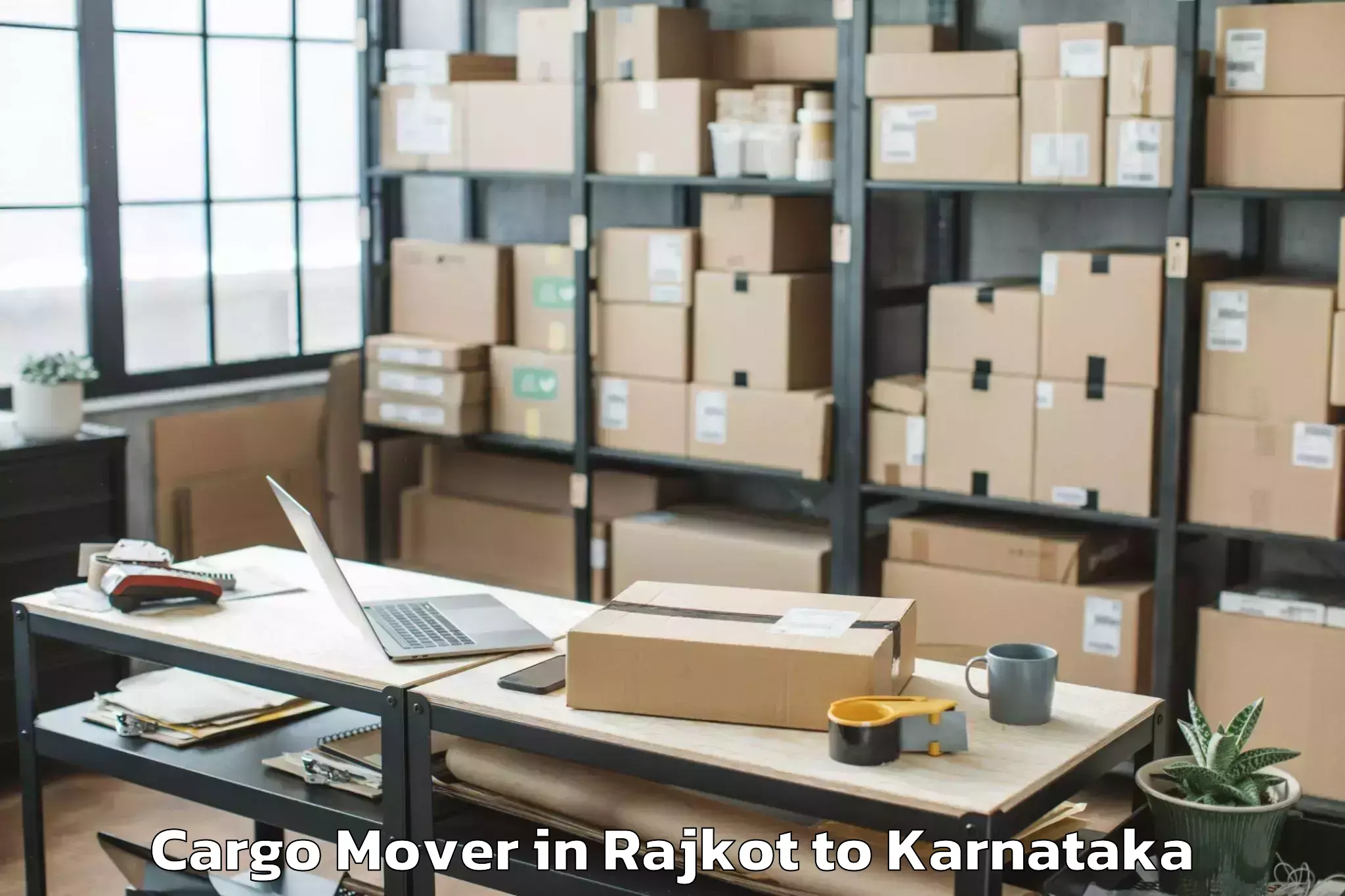 Reliable Rajkot to Munirabad Rural Cargo Mover